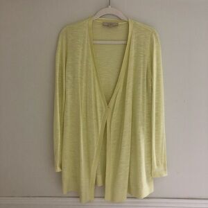 LOFT Yellow Cardigan Sweater